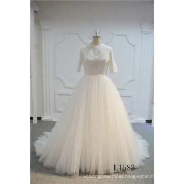 Vestido de novia de marfil vestido de novia largo vestido de novia nupcial 2017